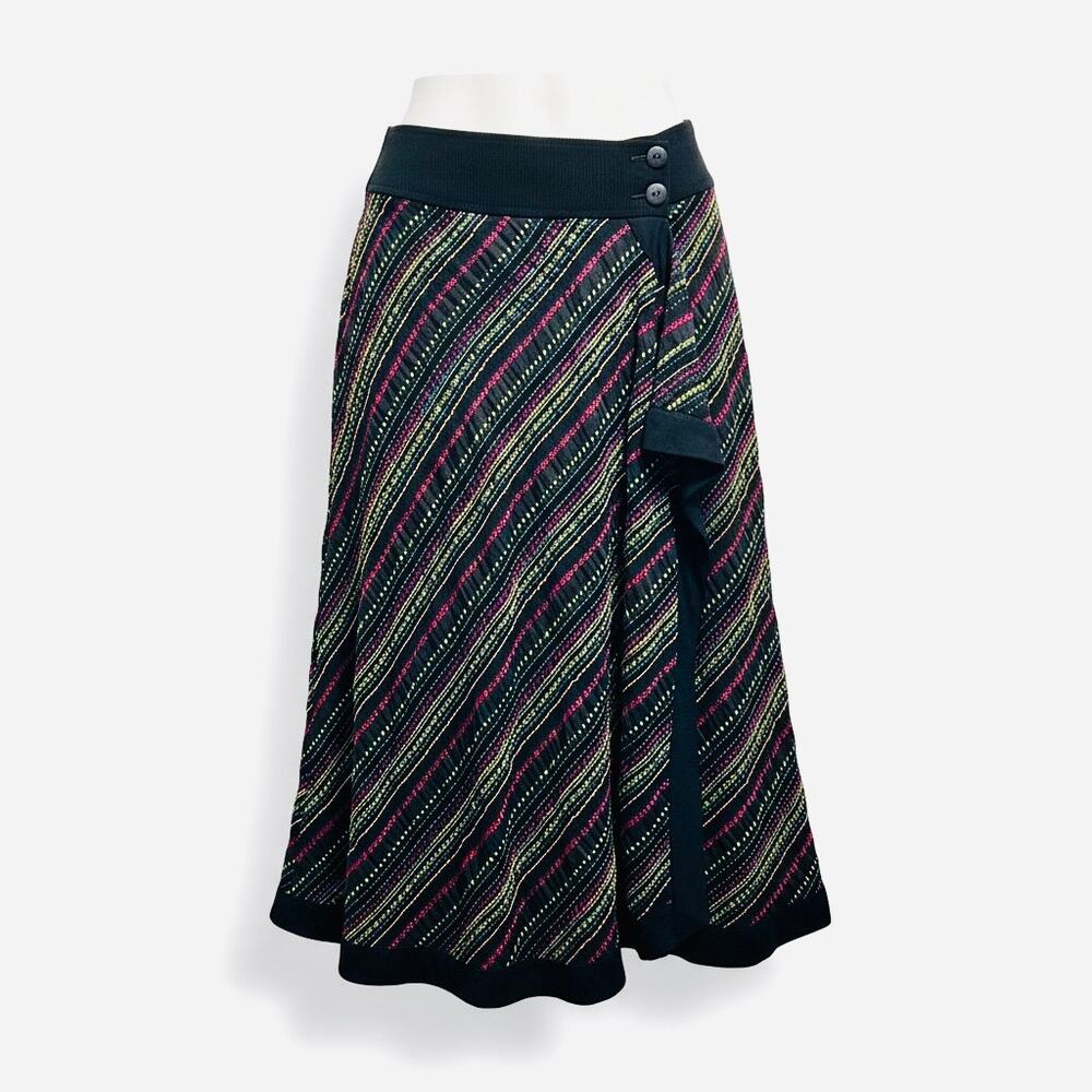 Vintage Bets by Canvasbacks Wrap Midi Skirt Size 6 Corduroy Waist USA Made